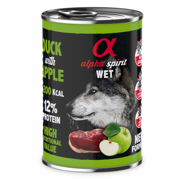 ALPHA SPIRIT WET Kachna s jablkem - mokré krmivo pro psy ...