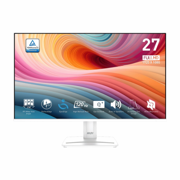 MSI Pro/MP275W E2/27"/IPS/FHD/120Hz/1ms/Bílá/3R