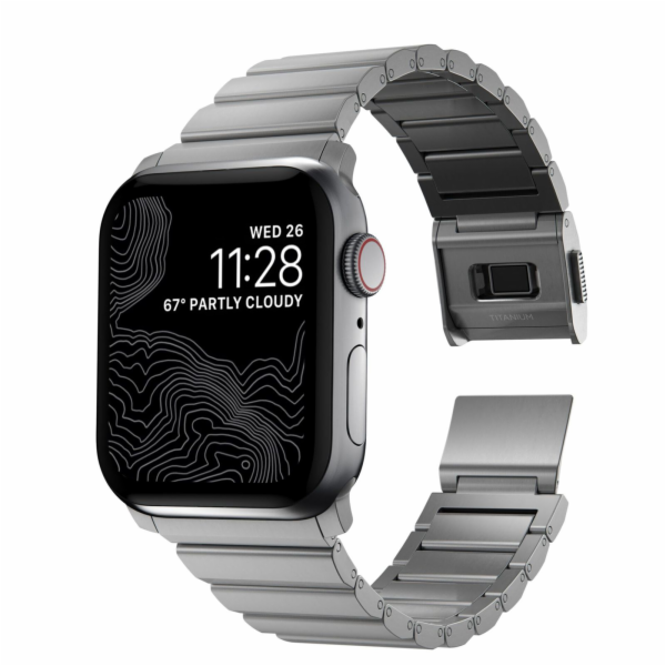 Nomad Titanový řemínek přírodní - Apple Watch 49mm/46mm/4...