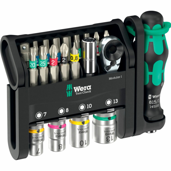 Wera Tool-Check Modular 1 (schwarz/grün, 21-teilig, inkl....