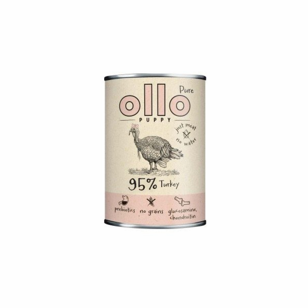 OLLO Puppy Pure Krůtí - mokré krmivo pro psy - 850 g
