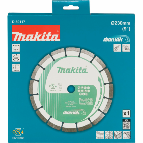 Makita Diamanttrennscheibe DIAMAK, Ř 230mm (Bohrung 22,23mm)
