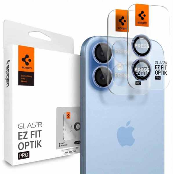 Spigen Glass tR EZ Fit Optik Pro 2 Pack, blue - iPhone 17