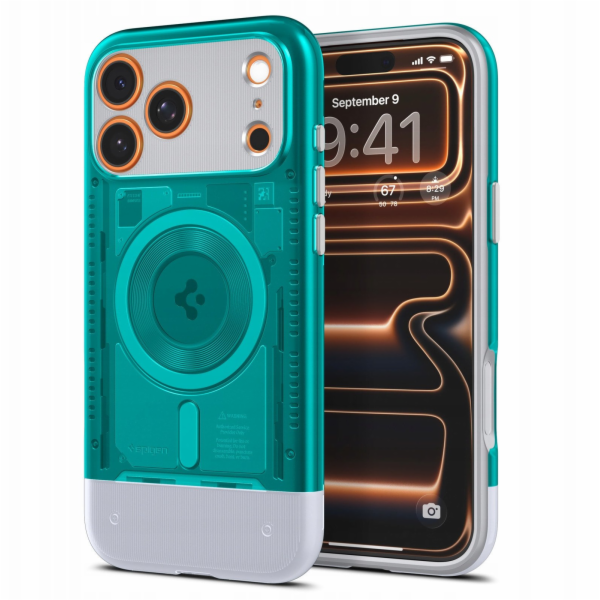 Spigen Classic C1 MagSafe, bondi blue - iPhone 17 Pro Max
