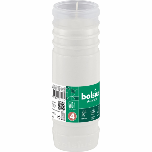 Svíčka hřbitovní parafín bílá 277 g/57x177 mm (cca 91 h)