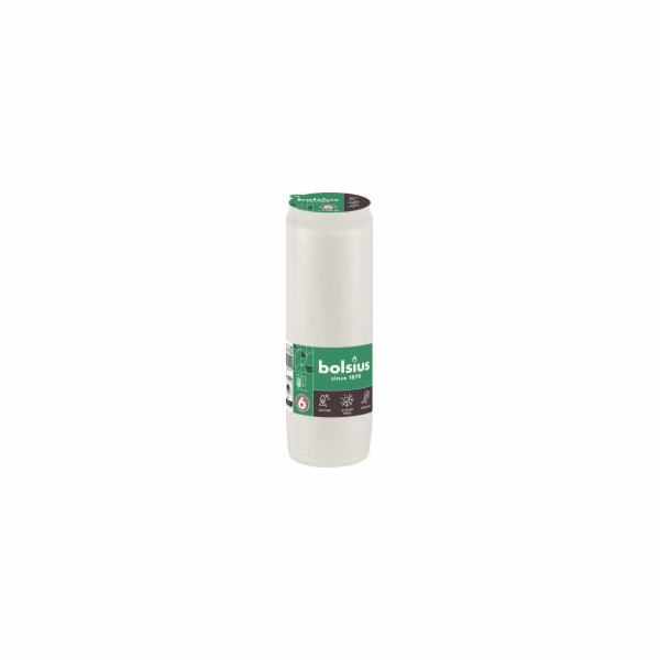 Svíčka hřbitovní olejová bílá 342 g/57x177 mm (cca 110 h)