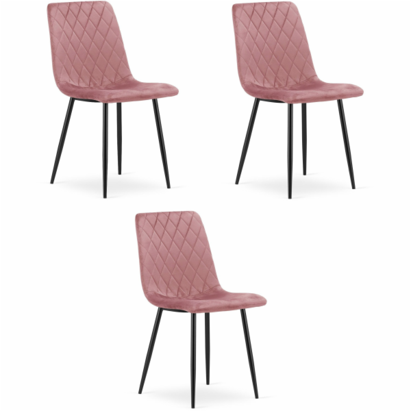 Leobert Růžové sametové křeslo TURIN, glamour styl, elega...
