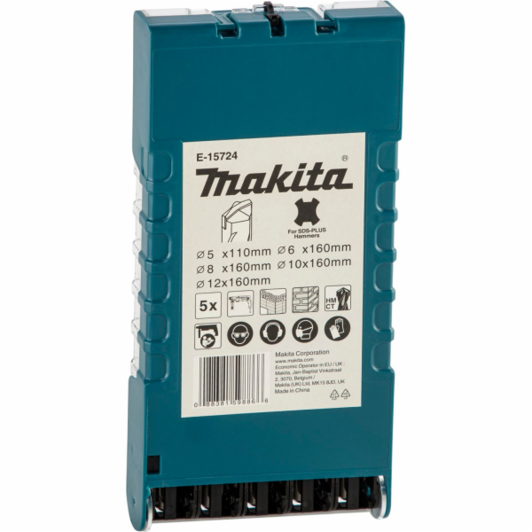 Makita Hammerbohrer-Set SDS-plus, 5-teilig (Ř 5 / 6 / 8 /...