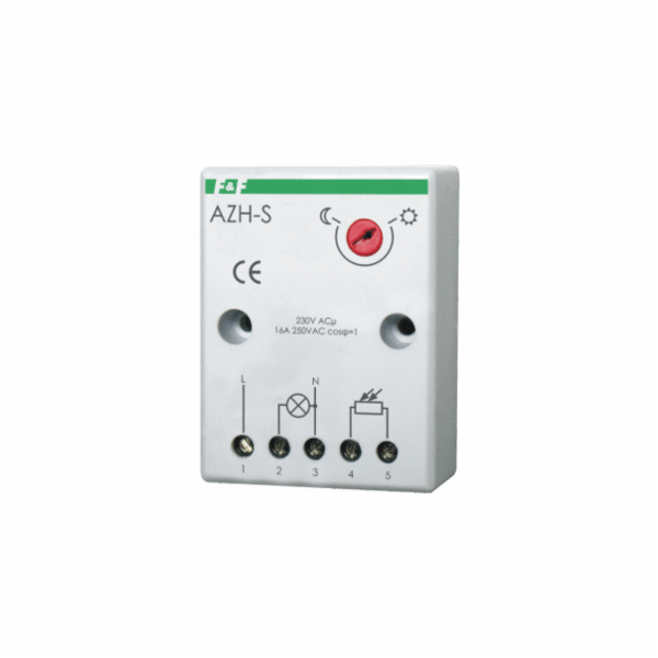 F&F Soumrakový spínač 16A 230V 2-1000lx AZH-S PLUS sonda