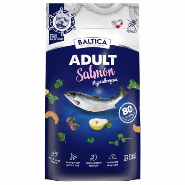 BALTICA Excellent Hypoallergenic Adult Small breeds Salmo...