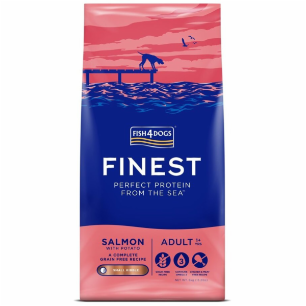FISH4DOGS Finest Small breed Salmon - suché krmivo pro ps...