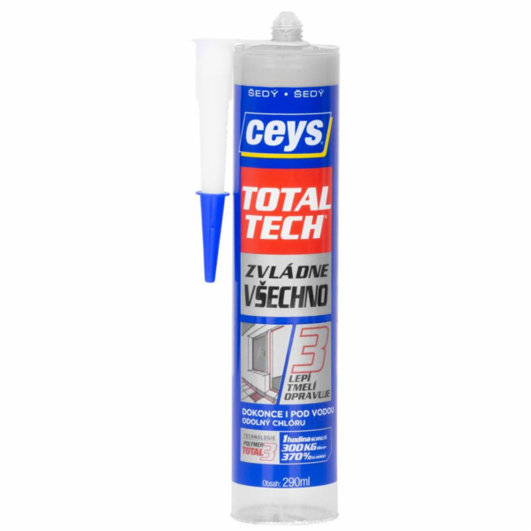 Lepidlo tmel TOTAL TECH Ceys express šedý 290 ml