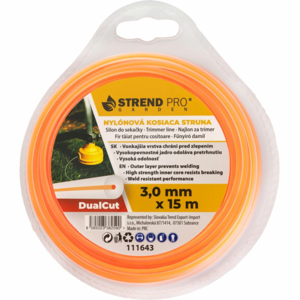 Struna do sekačky 3,0 mm/15 m DualCut kruh