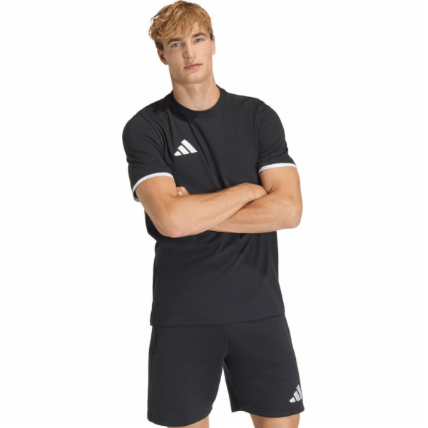 Adidas Pánské tričko Entrada 26 Tee černé JZ6675 L