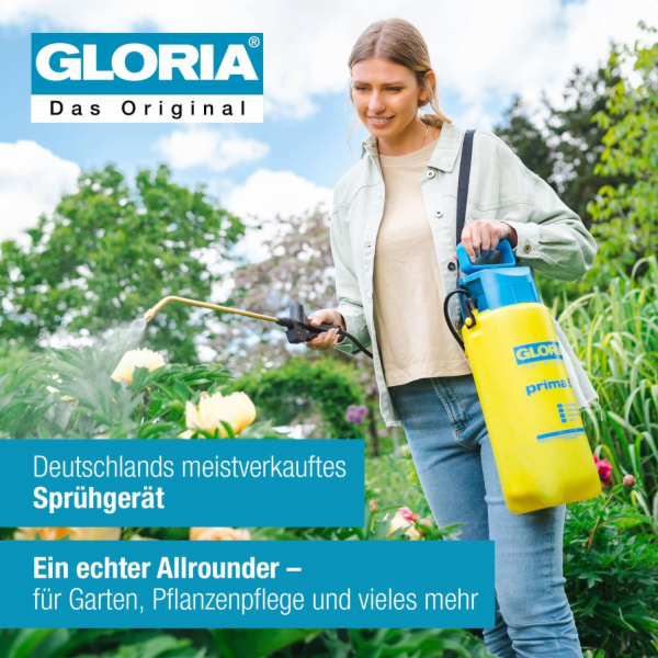 Tlakový postřikovač Gloria Prima 5 s tlakem 3 bary
