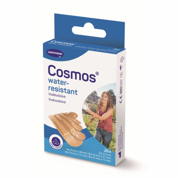 Náplast Cosmos, voděodolná, 5 velikostí, 20 ks