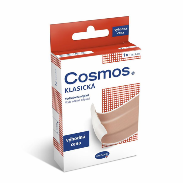 Náplast Cosmos, klasická, textilní, voděodolná, 1 m x 6 cm