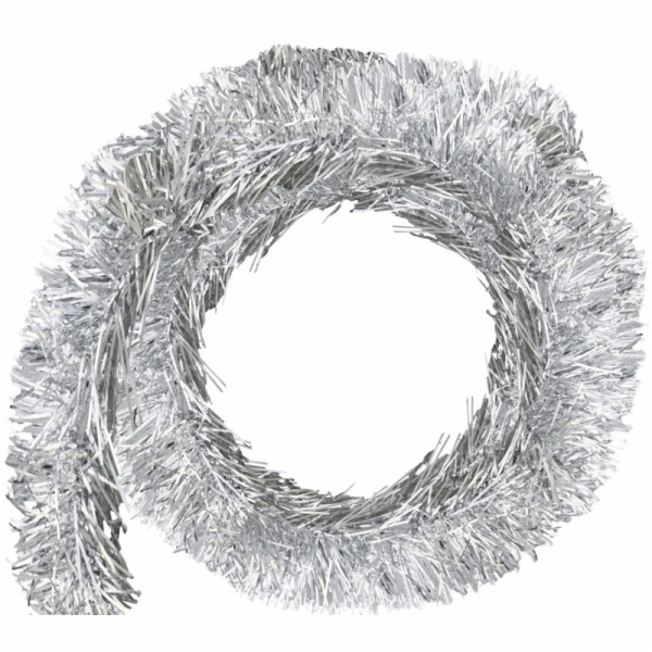 Girlanda, 9cm x 10m, stříbrná