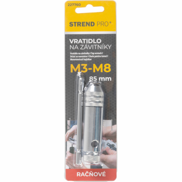 Vratidlo Strend Pro, na zavitniky, racnove, M3-M8, 85 mm