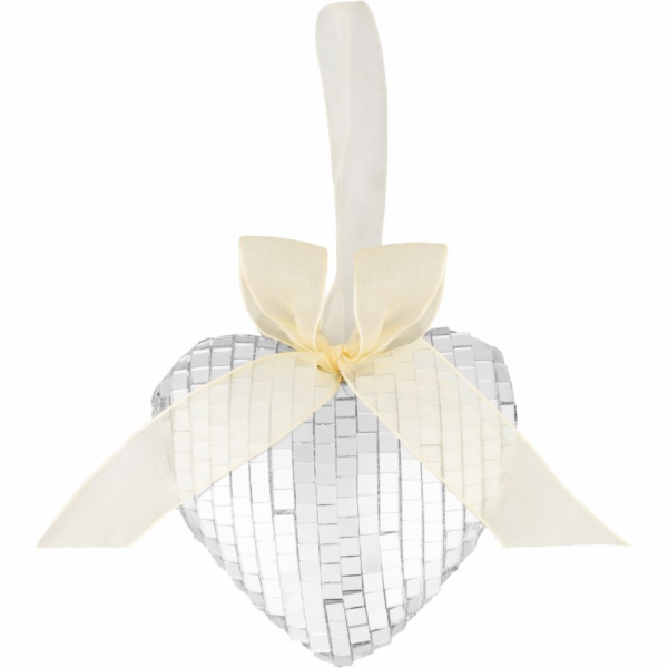 Dekorace MagicHome Vanoce, srdce, 9x9x2,5 cm