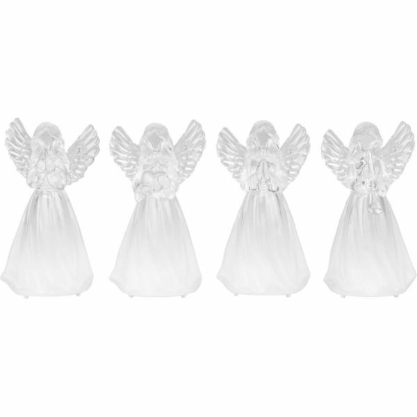 Anděl MagicHome Vánoce, plast, mix motivů, 1xLED teplá bí...
