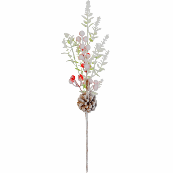 Větvička MagicHome Vánoce, zasněžená, 46 cm