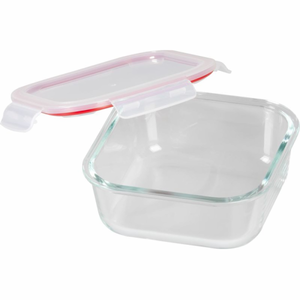 Dóza MagicHome, štvorcová, 1200 ml, s vekom, Clip