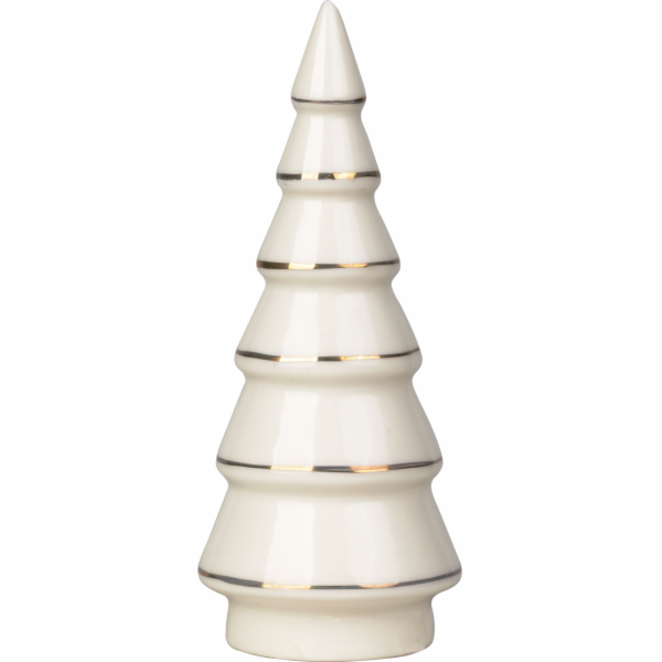 Dekorácia MagicHome, Stromček, biely, porcelán, 4,5x4,5x1...