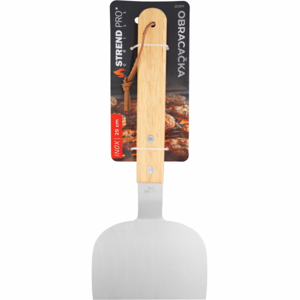 Obracač Strend Pro Grill, na grilovanie, drevena rúčka, 2...