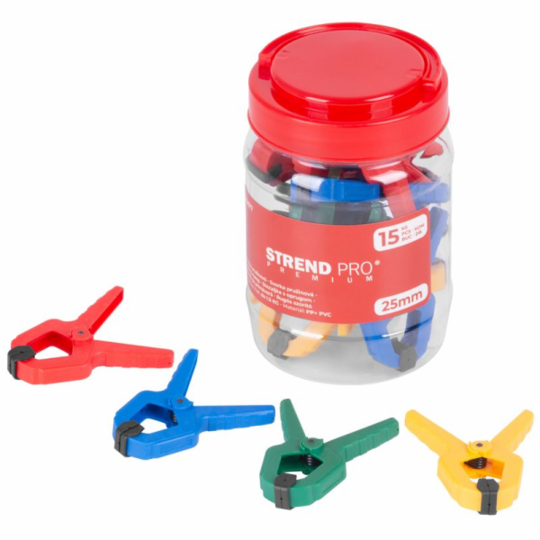 Strend Pro Premium DT825 pružinová svorka, mix barev, v b...