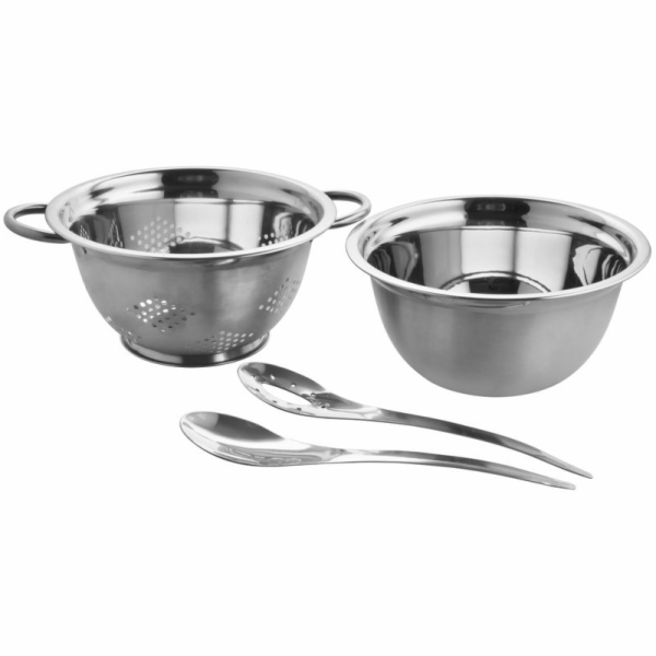 MagicHome salátová souprava, 24 cm, 4 kusy - mísa, síto, ...