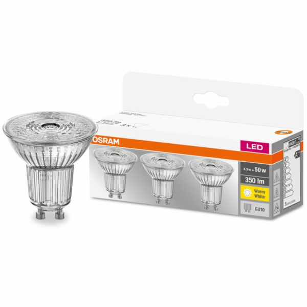 Žárovka OSRAM® BASIC LED GU10 50 (ean8392) 36° 4,3W/840 4...