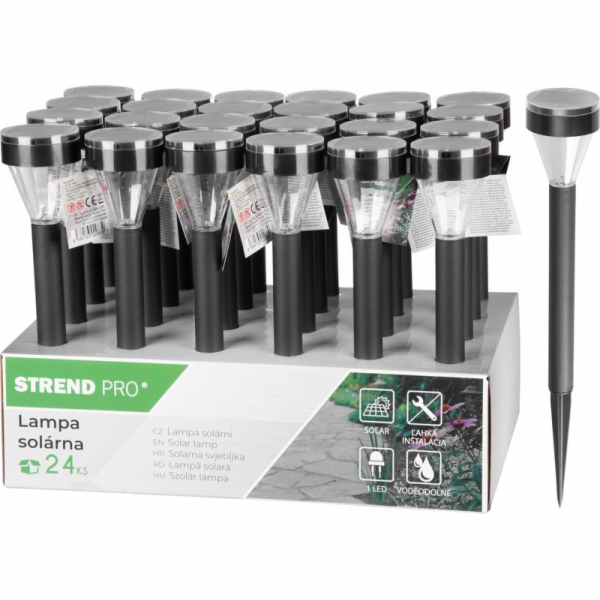 Lampa Strend Pro Hamal, 34,5 cm, solární, 1x LED, AAA, Se...