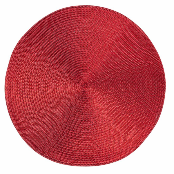 Podložka MagicHome pod talíř, 38 cm, červená