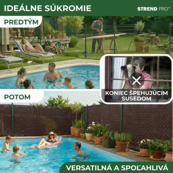 Stínicí tkanina BrownDecor W101, 1x10 m, UV, 230 g/m2, 95...