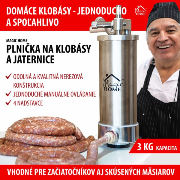 MagicHome SM206 plnička klobás a játrových párků, vertiká...