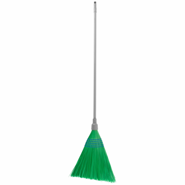 Koště MagicHome 3805G, Sorgo, zelené, kovová násada 148 cm