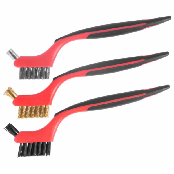 Sada kartáčů Strend Pro BS618, 3 kusy, nylon/ocel/mosaz