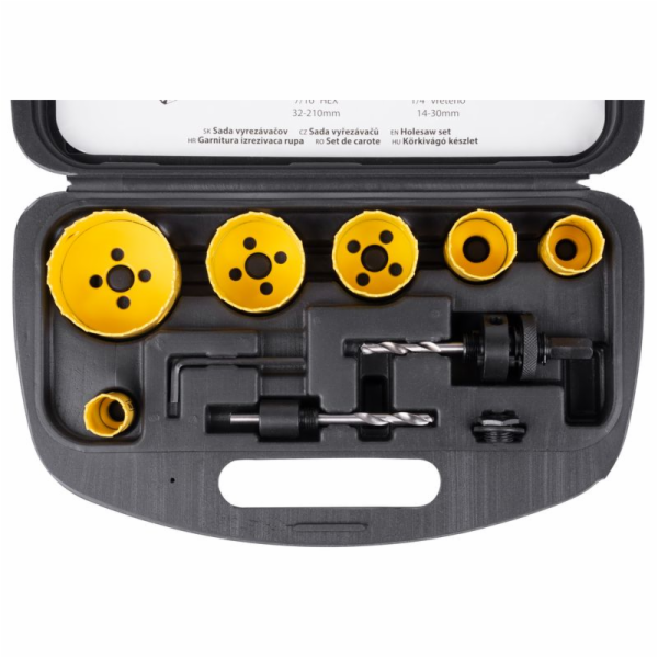 Sada vyřezávačů Strend Pro BHS 9055, Bi-metal, korunky, 9...
