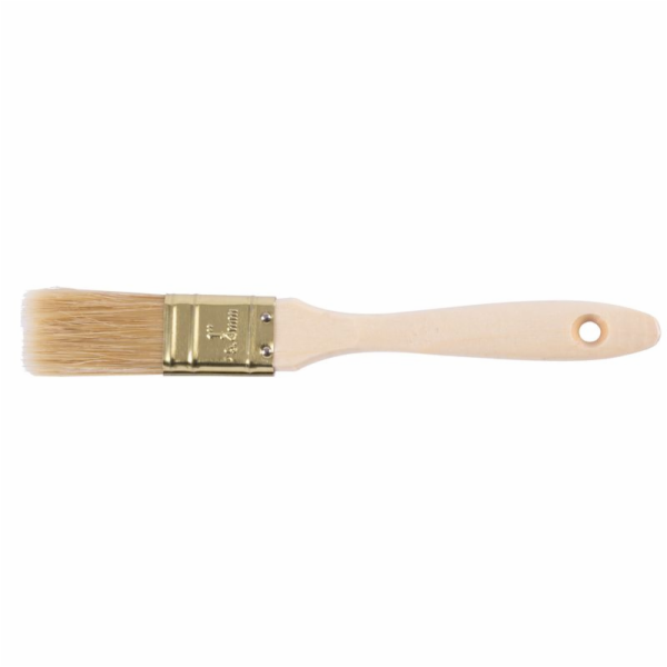 Kartáč Strend Pro JA019, žlutý, 1", plochý, dřevěná rukojeť