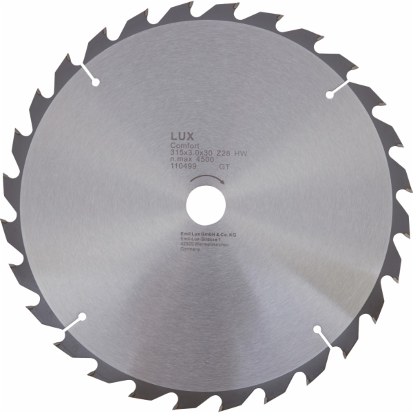 LUX-TOOLS HM kotoučová pilka na stavební 315 mm x 30 mm 3...