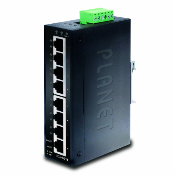 Planet switch IGS-801T, průmysl.verze 8x10/100/1000, DIN,...