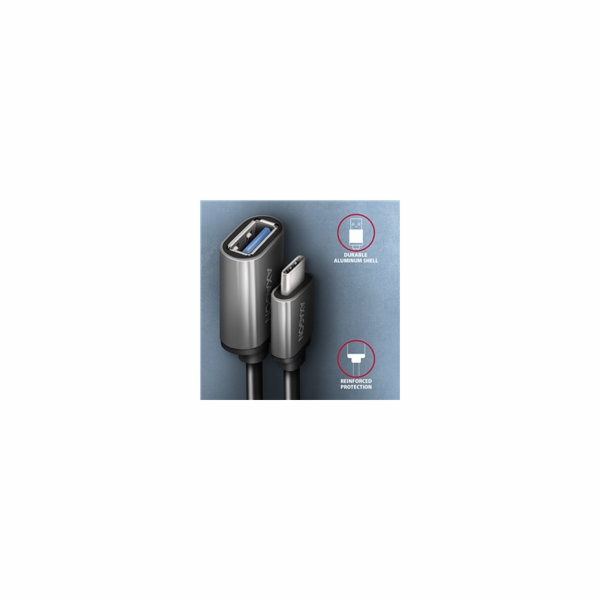 AXAGON RUCM-AFAC, kabelová redukce USB-C (M) <-> USB-A (F...