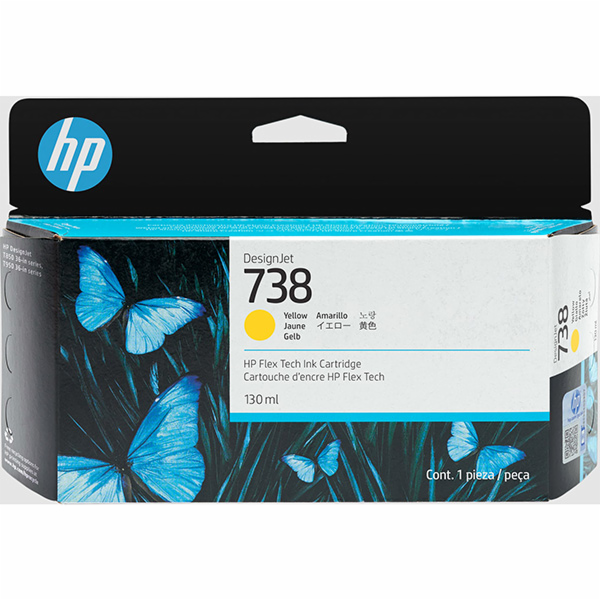 Inkoust HP Inkoust HP/HP 738 130 ml YLW DesignJet Ink