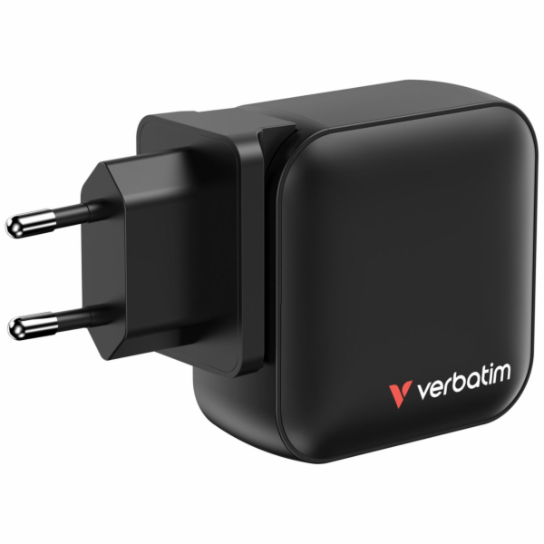 Verbatim Mini GaN Charger 100W 3xUSB-C PD, 1xUSB-A QC 3.0...