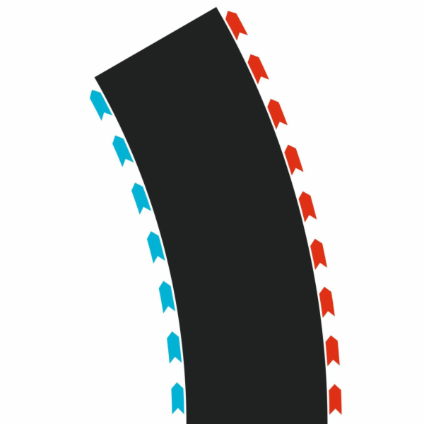Carrera Hybrid Curves Radius 2 30° (2x L, 2x R)