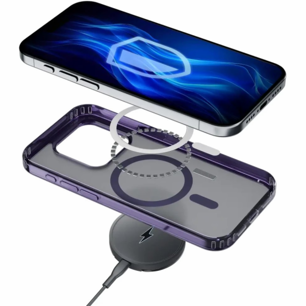 3mk ochranný kryt Frosty MagCase Purple pro Apple iPhone 17