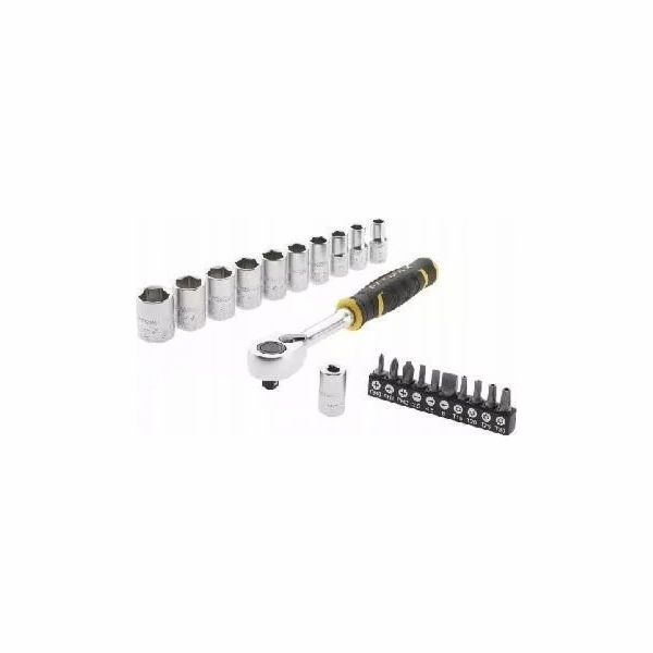 Stanley ST.SET S ráčnou 3/8 120T, hlavicemi a bity