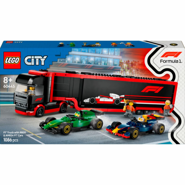 LEGO 60445 City F1 Transporter se závodními auty RB20 a A...