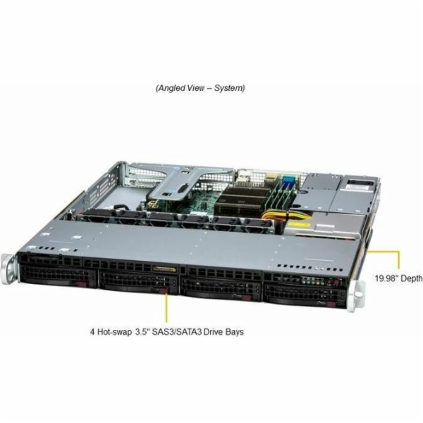 Supermicro SuperServer SYS-511R-M Intel C266 LGA 1700 Rac...